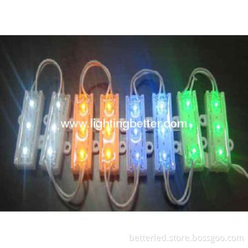 BETTER RGB ad box DC12V LED 3leds module with plastic cover